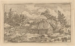 Twee Balken Drijvend in het Water, waarschijnlijk c. 1645-1656