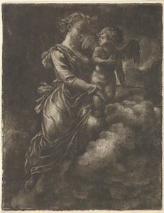 Venus en Cupido door Allart van Everdingen