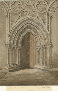Lichfield Cathedral - Westelijke Deur door Allen Edward Everitt