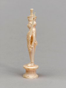 Witte pion, schaakstuk, India, ca. 1820 door Allen Edward Everitt