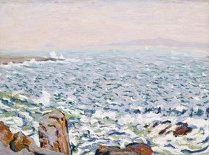 Surf breken, Cranberry eiland door Allen Tucker