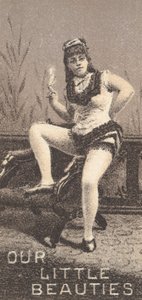 Uit de Actrices-serie N57 ter promotie van Our Little Beauties Sigaretten voor Allen & Ginte..., 1890
