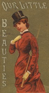 Uit de serie Meisjes en Kinderen N58 ter promotie van Our Little Beauties Sigaretten, 1887 door Allen and Ginter