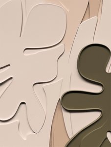 Abstracte organische bladeren door Alma