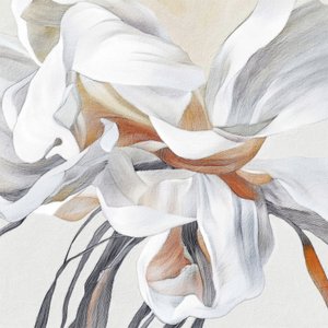 Zacht bloemig abstract