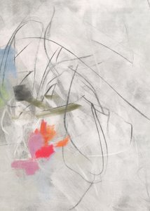 Levendige abstracte penseelstreken