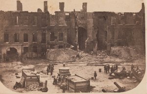De evacuatie van Fort Sumter, april 1861 door Alma A. Pelot.