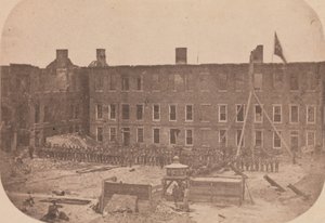 De evacuatie van Fort Sumter, april 1861 door Alma A. Pelot.
