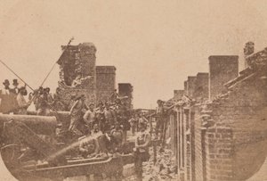 De evacuatie van Fort Sumter, april 1861 door Alma A. Pelot.