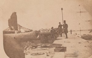 De evacuatie van Fort Sumter, april 1861 door Alma A. Pelot.