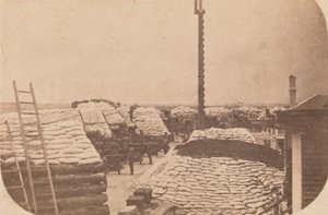 De Evacuatie van Fort Sumter, april 1861, april 1861 door Alma A. Pelot.