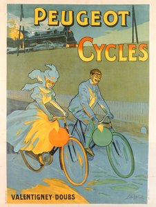 Poster voor Peugeot fietsen