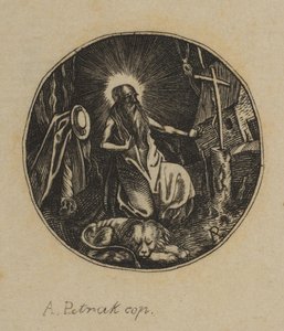 Sint Hiëronymus, 19e eeuw door Alois Petrak