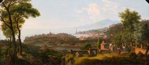 Zuidelijke havenstad door Alois von Saar