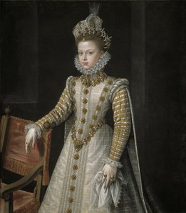 De Infanta Isabel Clara Eugenia 1566-1633, 1579 door Alonso Sánchez Coello
