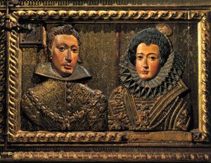 Portret van Filips II, reliëf door Alonso de Mena
