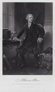 Alexander Hamilton (gravure) door Alonzo (after) Chappel