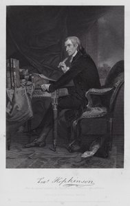 Francis Hopkinson (gravure) door Alonzo (after) Chappel