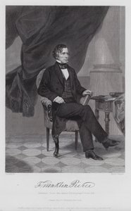 Franklin Pierce (gravure) door Alonzo (after) Chappel