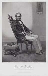 Henry Wadsworth Longfellow door Alonzo (after) Chappel