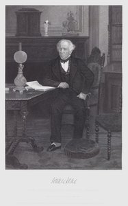 James Kent (gravure) door Alonzo (after) Chappel