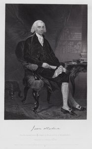 James Madison (gravure) door Alonzo (after) Chappel