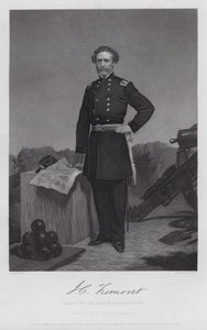 John Charles Fremont (gravure) door Alonzo (after) Chappel