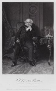 Martin Van Buren (gravure) door Alonzo (after) Chappel