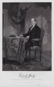 Rufus King (gravure) door Alonzo (after) Chappel