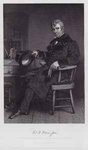William Henry Harrison (gravure) door Alonzo (after) Chappel