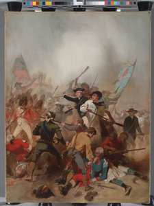 Slag bij Bunker Hill, 17 juni 1775 door Alonzo Chappel