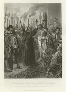 Executie van de Inca door Alonzo Chappel