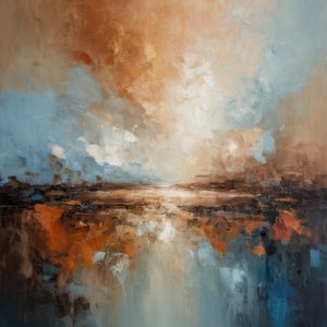 Abstract Horizon Glow door Alpenglow Workshop