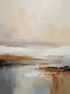 Rustige abstracte horizon