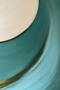 Goudkleurige blauwgroene werveling door Alpenglow Workshop