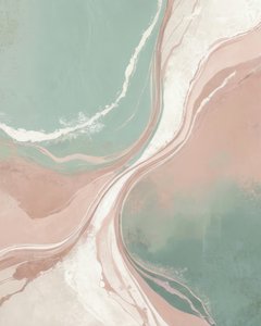 Groen-roze marmeren stroming