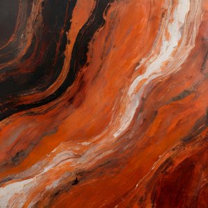 Vloeibare oranje stroom
