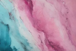 Roze-blauwgroene marmeren swirl