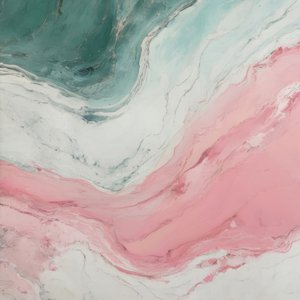 Wervelend roze-blauwgroen marmer