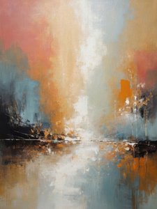 Levendige abstracte weerspiegelingen