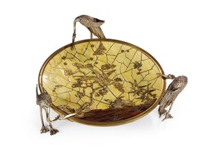 Beker (Tazza), marqueterie door Ferdinand Duvinage, tweede helft van de 19e eeuw door Alphonse Gustave Giroux