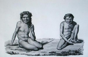 Port Jackson, Nieuw-Holland: Aboriginals uit de Blauwe Bergen, uit 