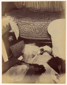 Moord op Lady Durand, Zicht op de slaapkamer door Alphonse Bertillon