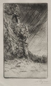 Een windvlaag door Alphonse Legros