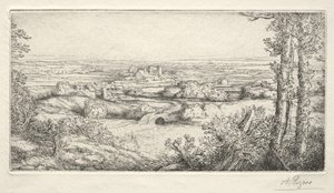 Een vallei in Bourgondië (Une Vallée en Bourgogne) door Alphonse Legros