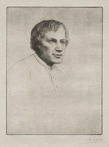 Alfred Stevens door Alphonse Legros