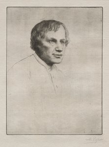 Alfred Stevens door Alphonse Legros