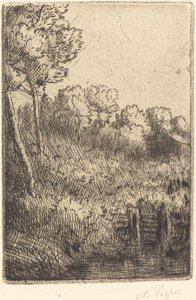 Langs de Marne (Sur la Marne) door Alphonse Legros