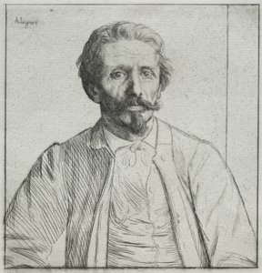 Auguste Delâtre door Alphonse Legros