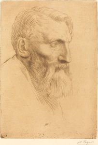 Auguste Rodin door Alphonse Legros